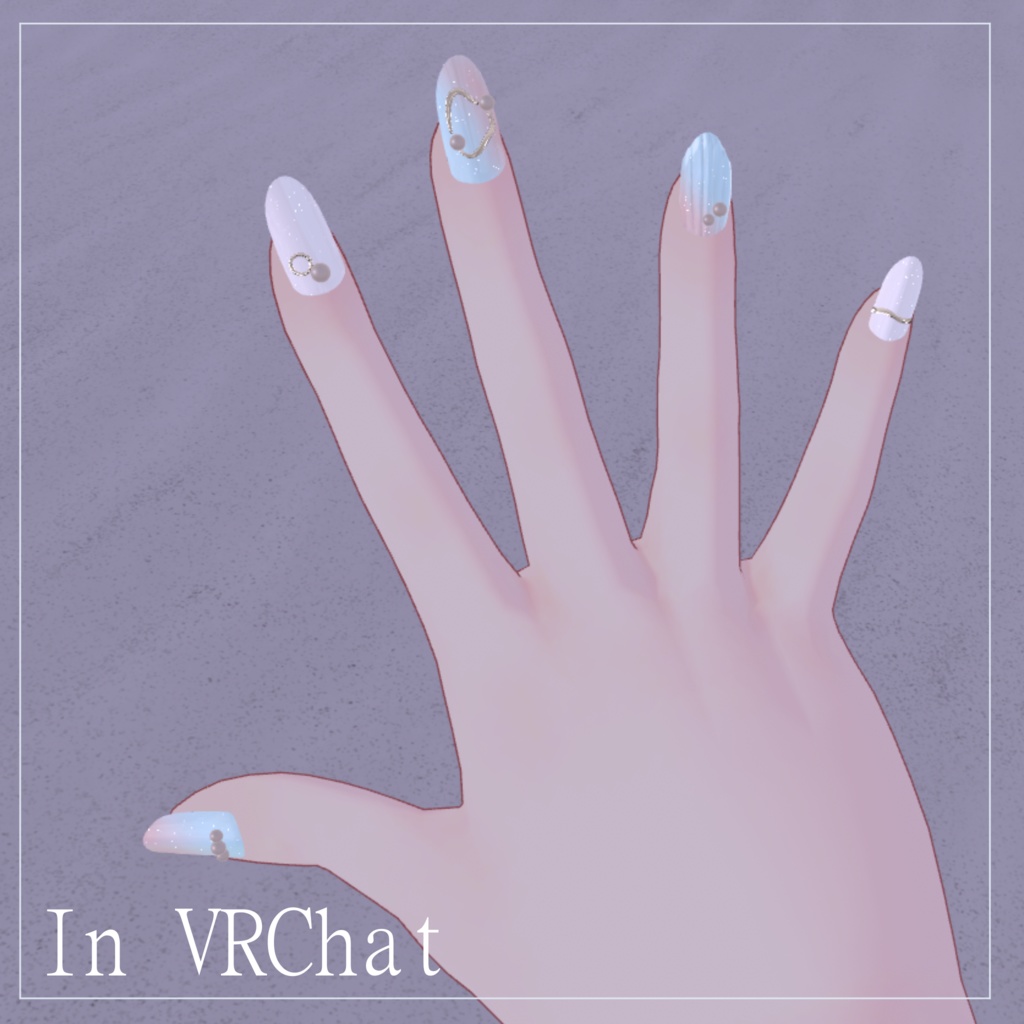 【21体対応】マーメイドネイル ver1.1【全5色】