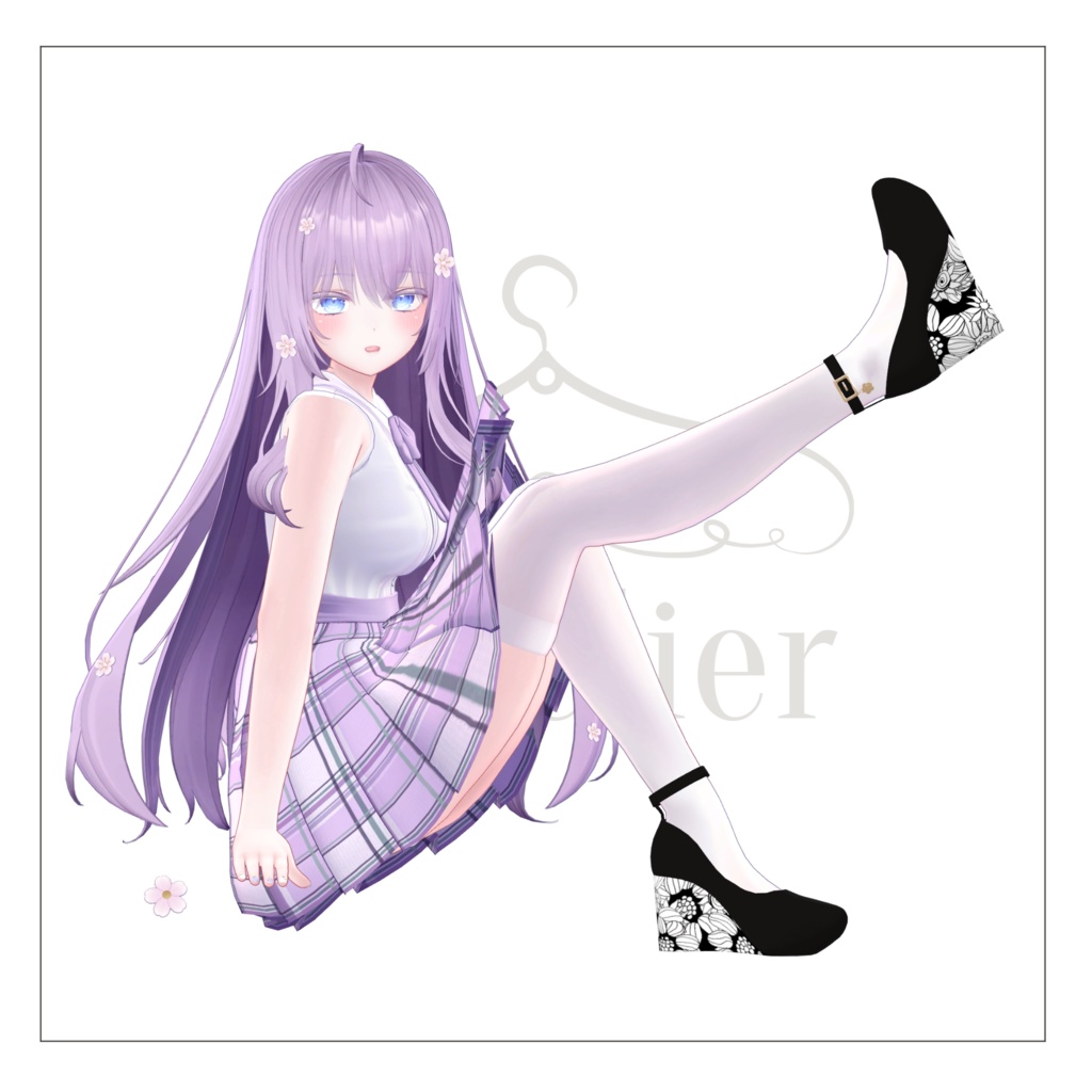 【19体対応】フラワーパンプス ver1.1【全5色】