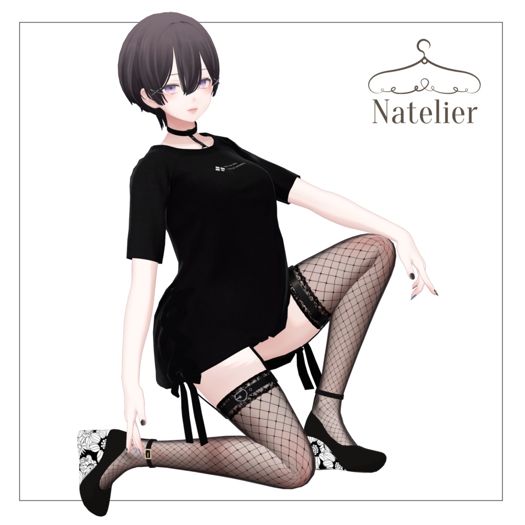 【19体対応】フラワーパンプス ver1.1【全5色】