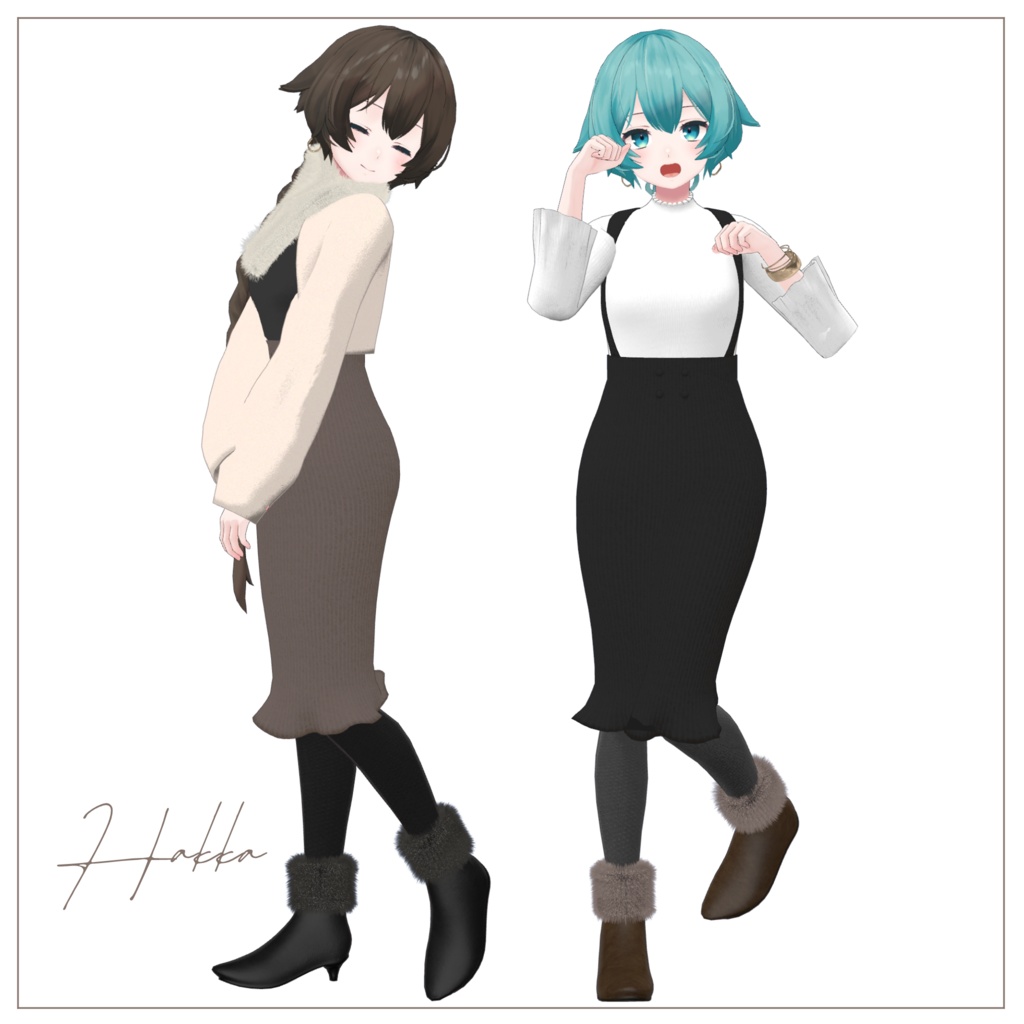 【8体対応】サスペンダースカート