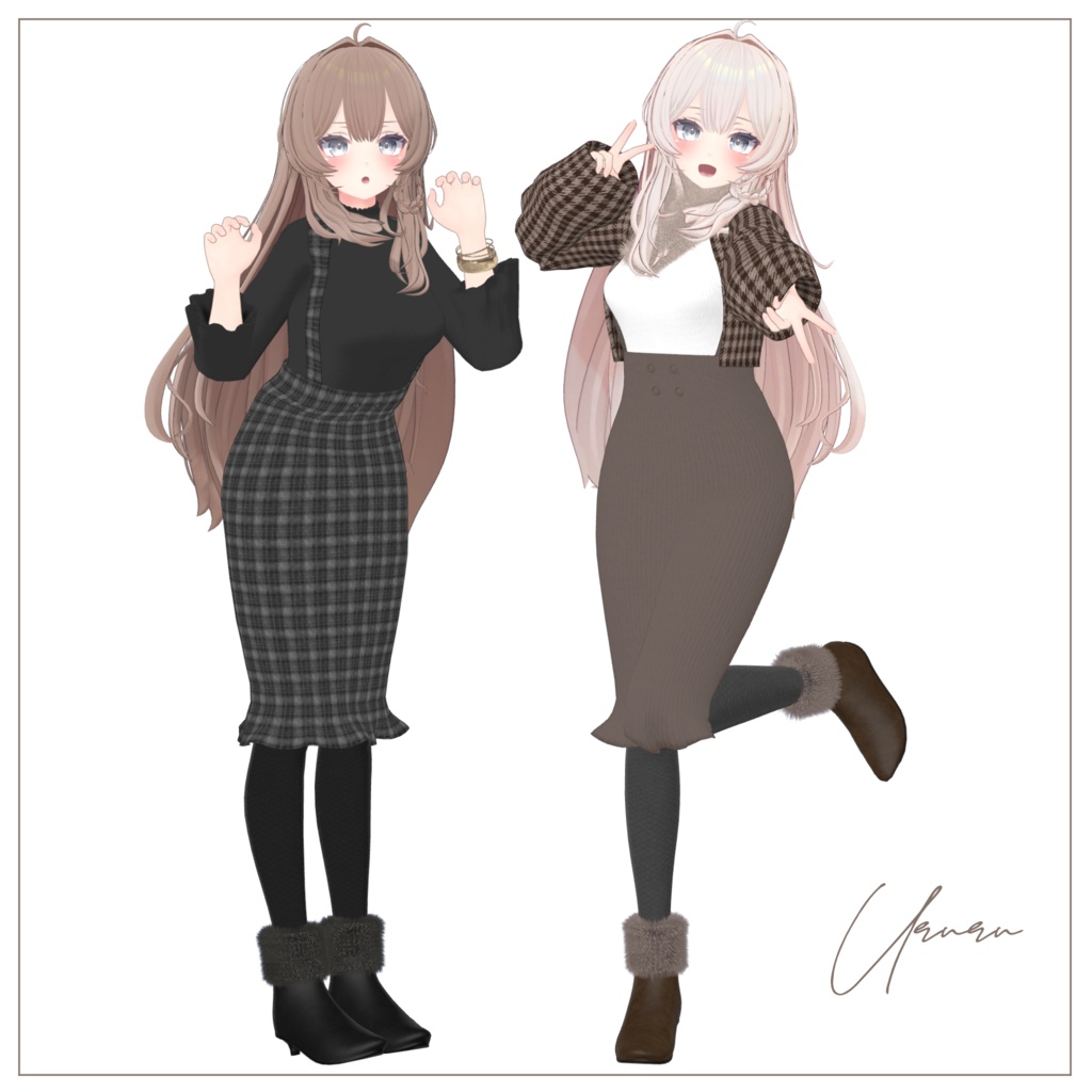 【8体対応】サスペンダースカート