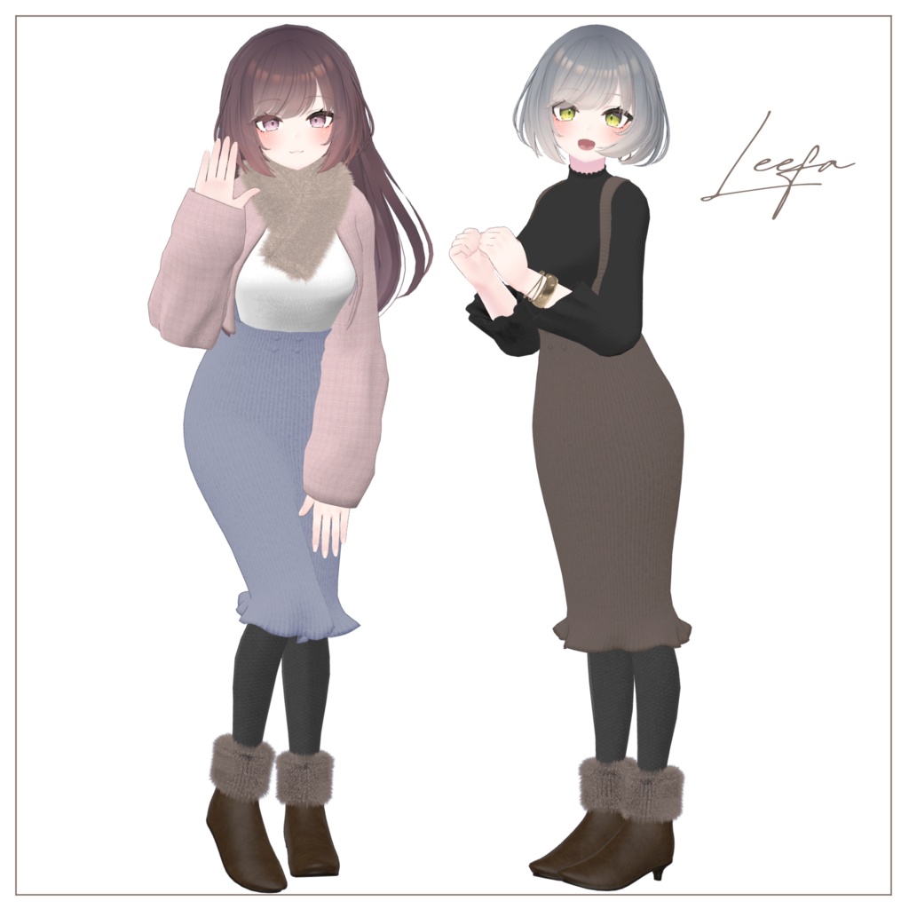 【8体対応】サスペンダースカート