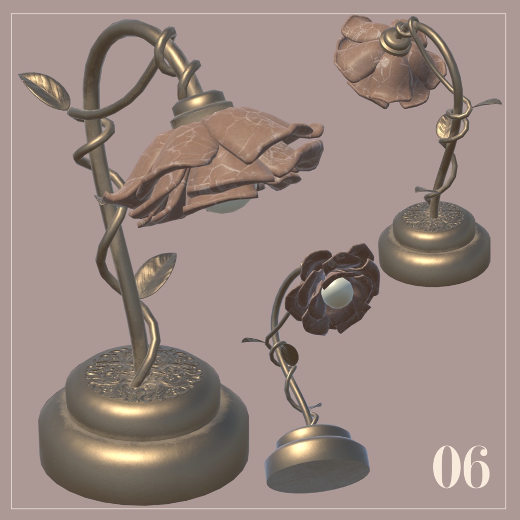 【3Dモデル】フレンチアンティーク家具【全9点】