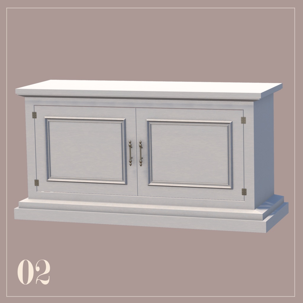 【3Dモデル】フレンチアンティーク家具【全9点】