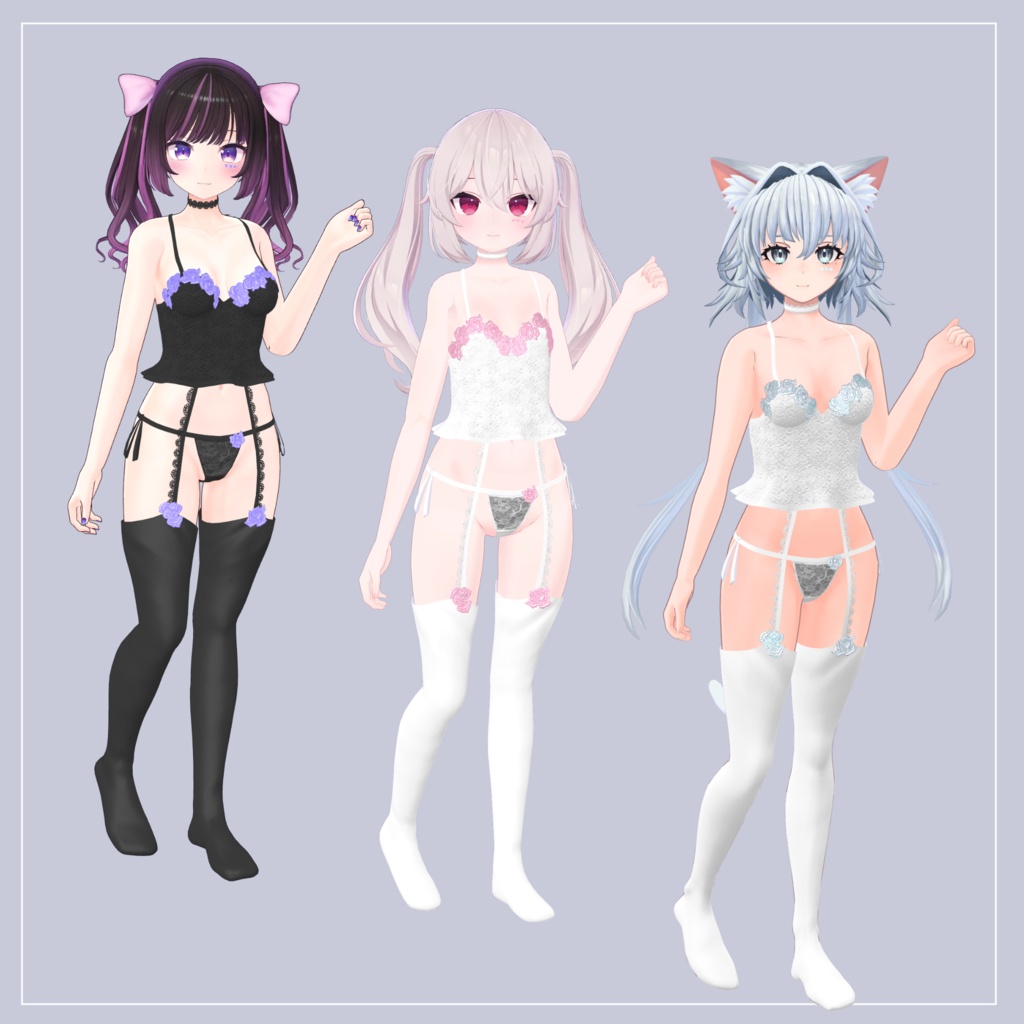 【10体対応】フラワーランジェリー