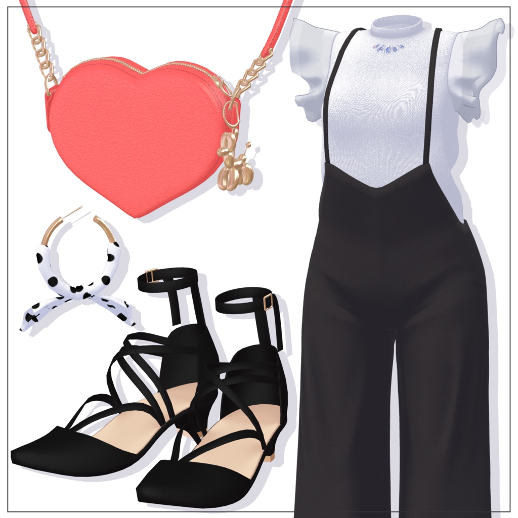 【17体対応】サロペットコーデ