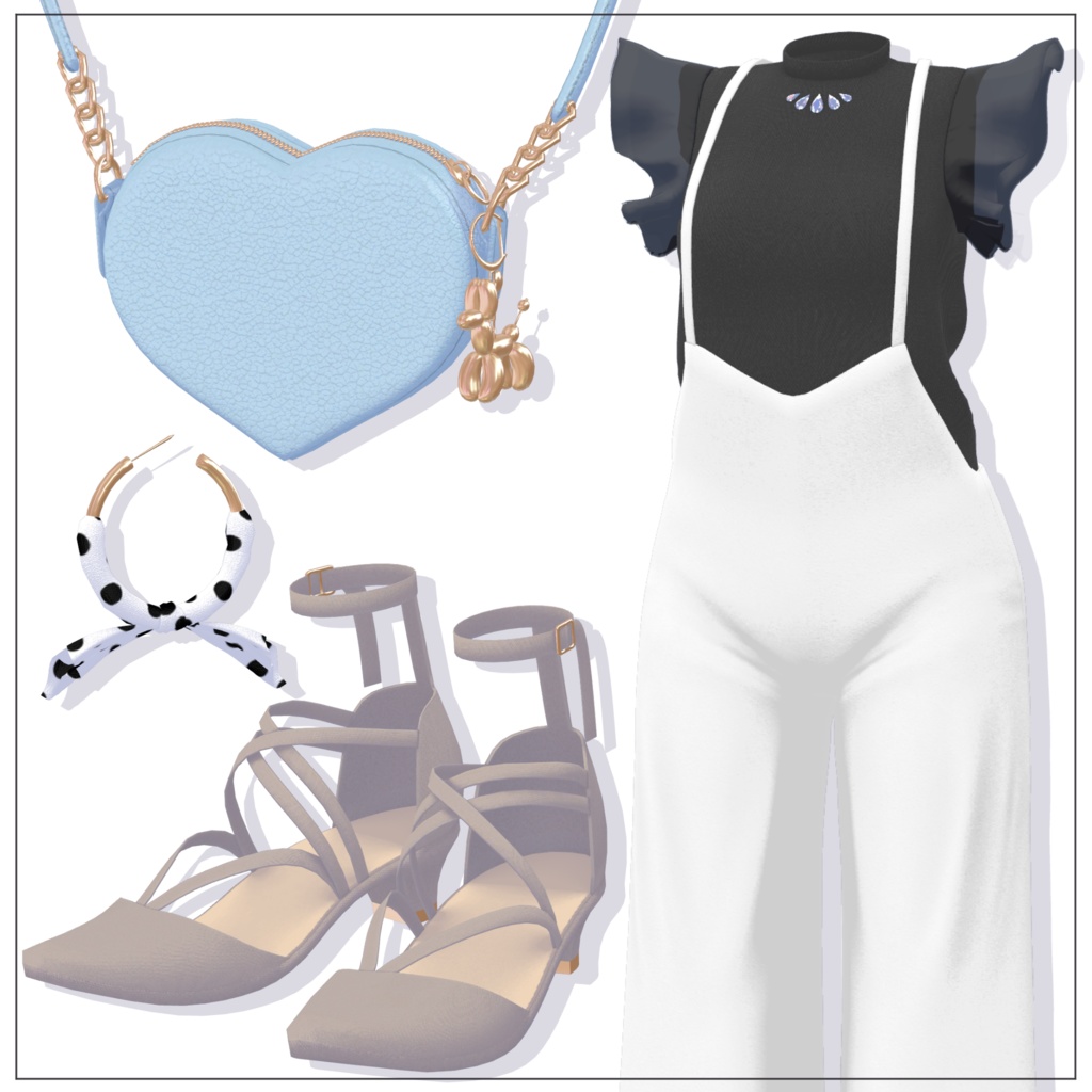 【17体対応】サロペットコーデ