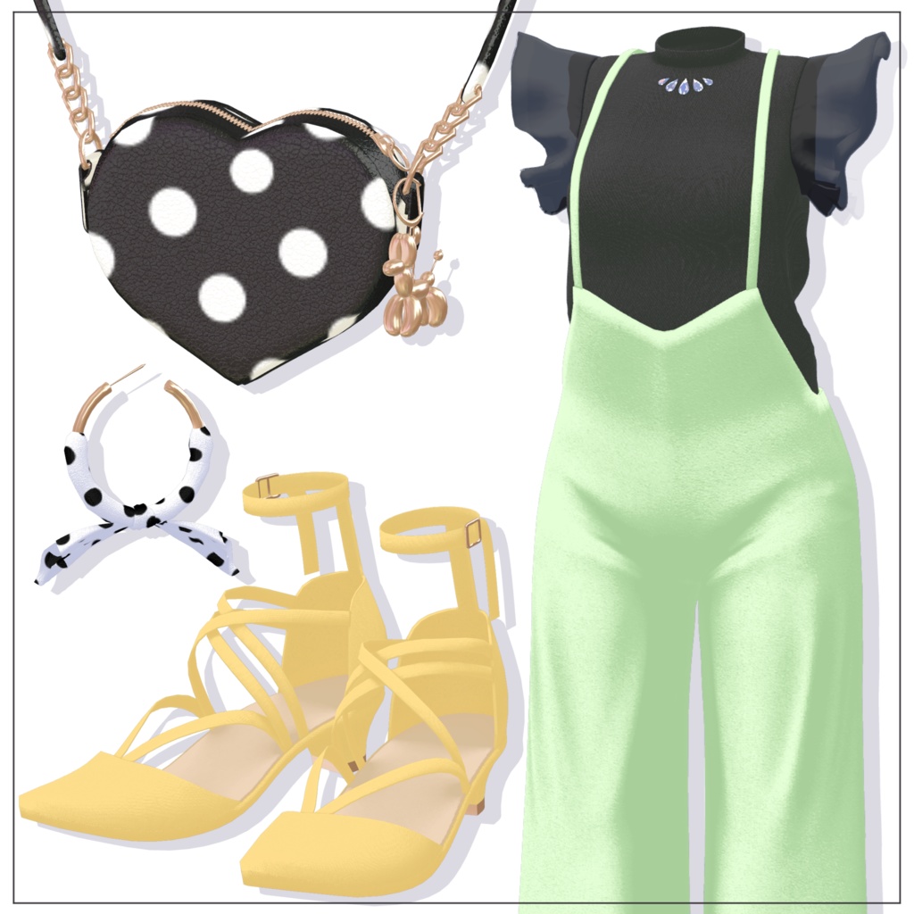 【17体対応】サロペットコーデ