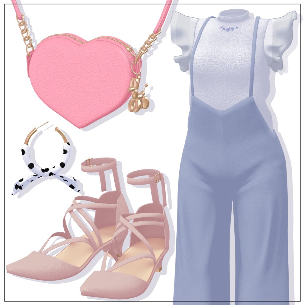 【17体対応】サロペットコーデ