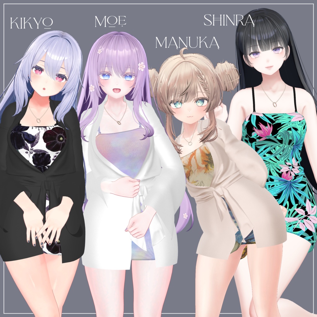 【10体対応】ナイトドレス