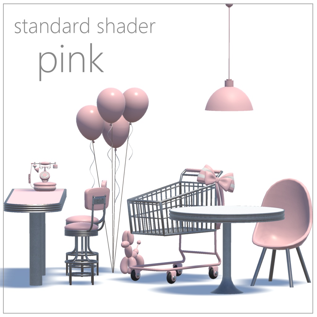 【3Dモデル】パステルダイナー【全8点】