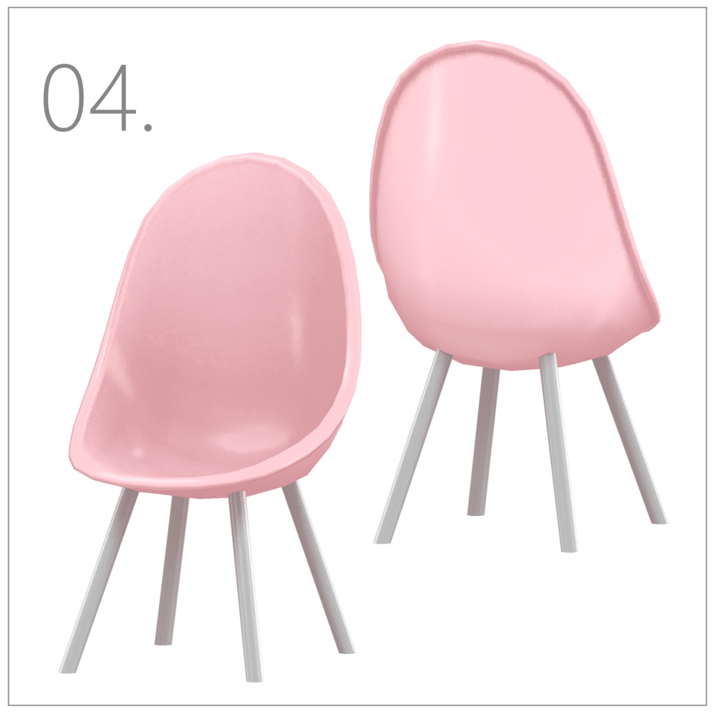 【3Dモデル】パステルダイナー【全8点】