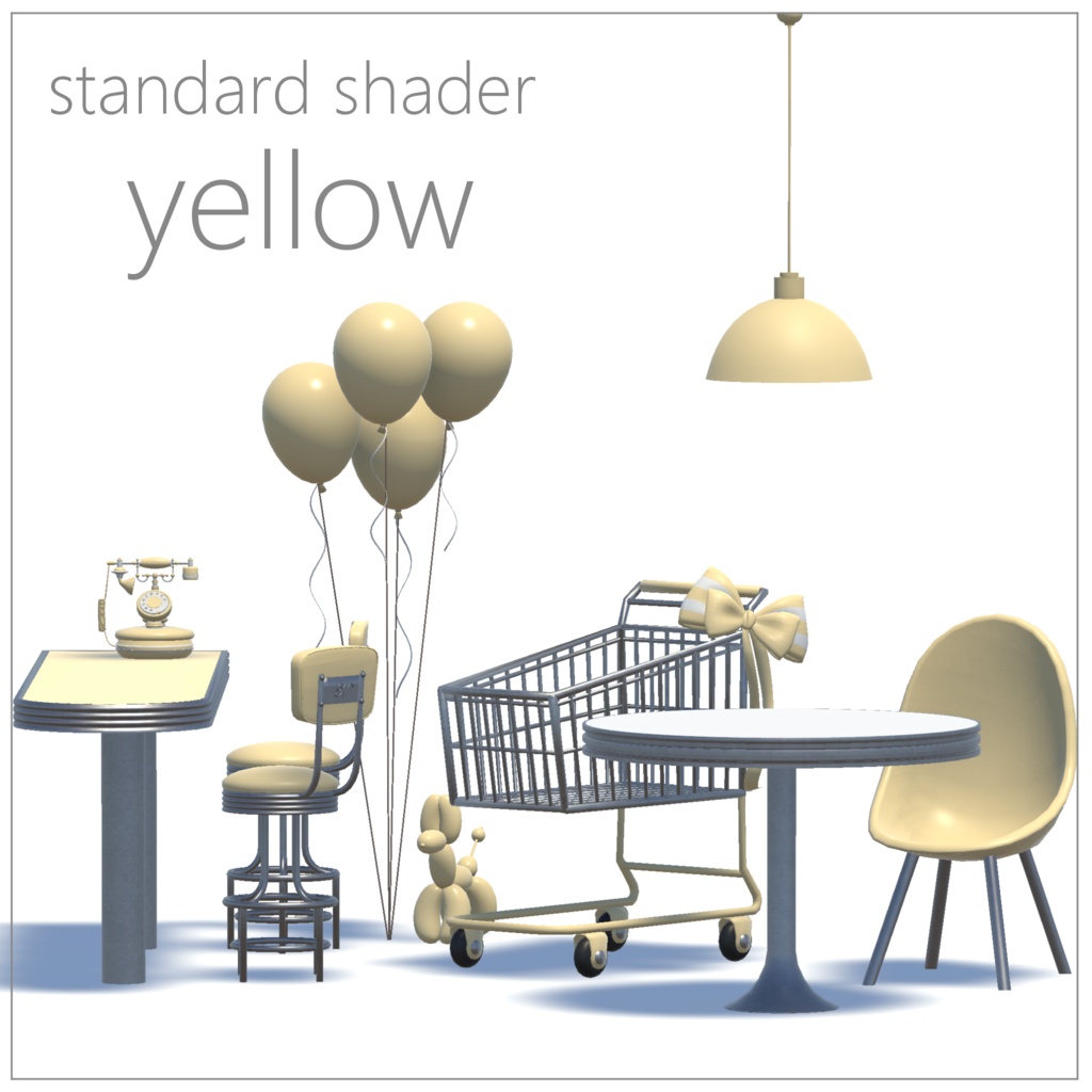 【3Dモデル】パステルダイナー【全8点】