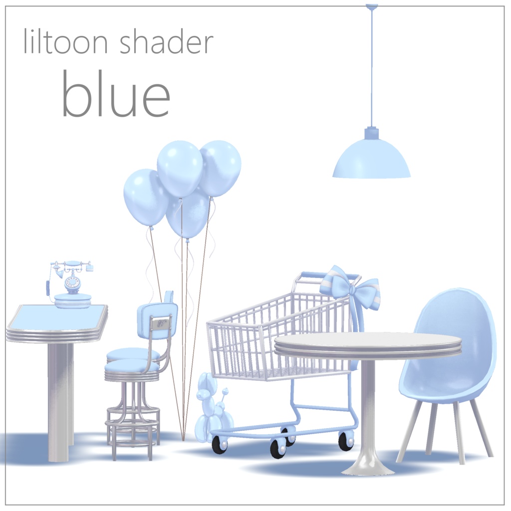 【3Dモデル】パステルダイナー【全8点】