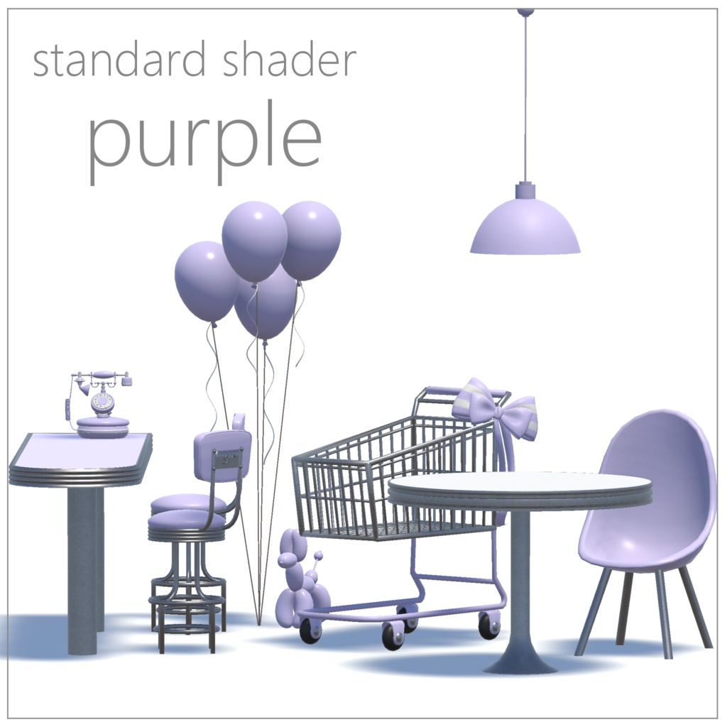 【3Dモデル】パステルダイナー【全8点】