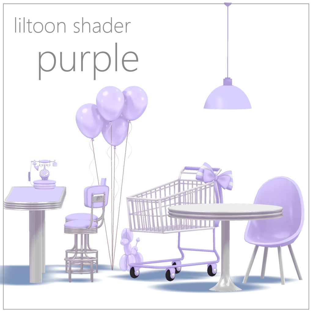 【3Dモデル】パステルダイナー【全8点】