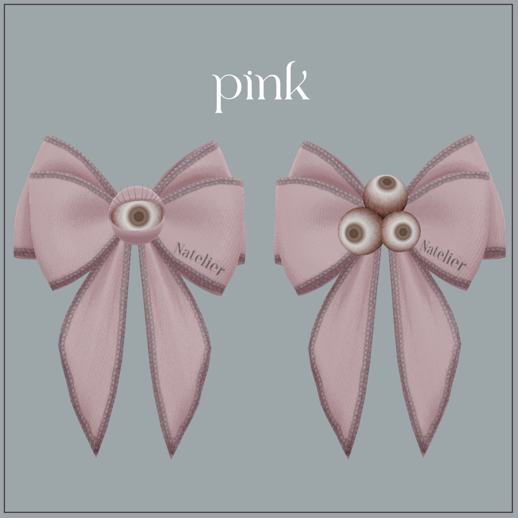 【全2×5色】スプーキーリボン