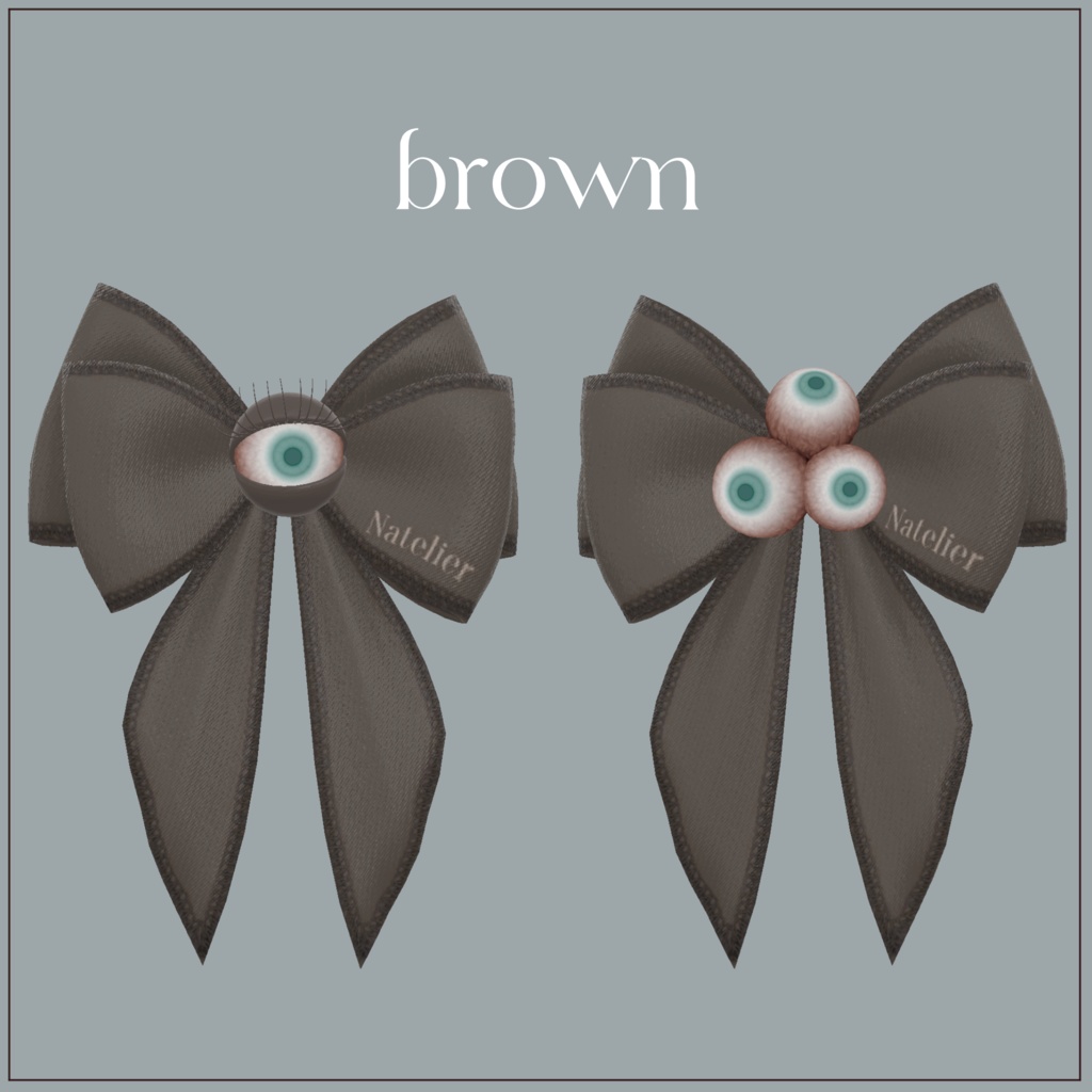 【全2×5色】スプーキーリボン