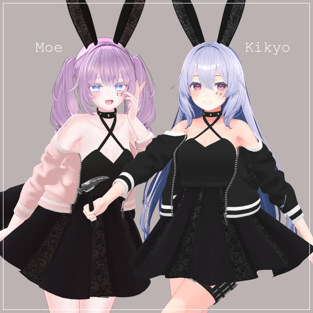 【9体対応】釘打ちバニー