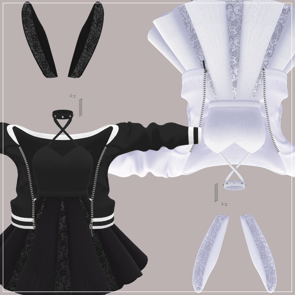 【9体対応】釘打ちバニー