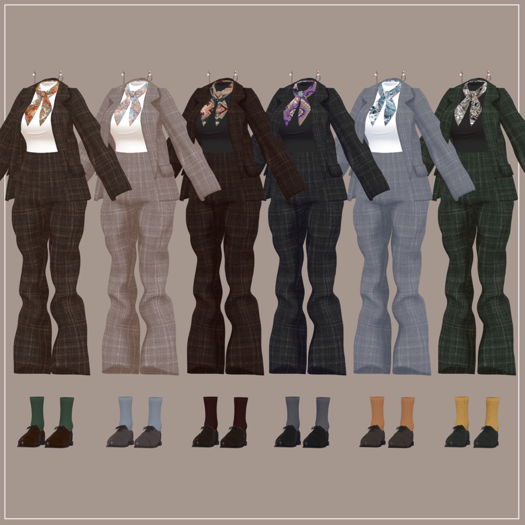 【5体対応】秋色ジャケットのセットアップ