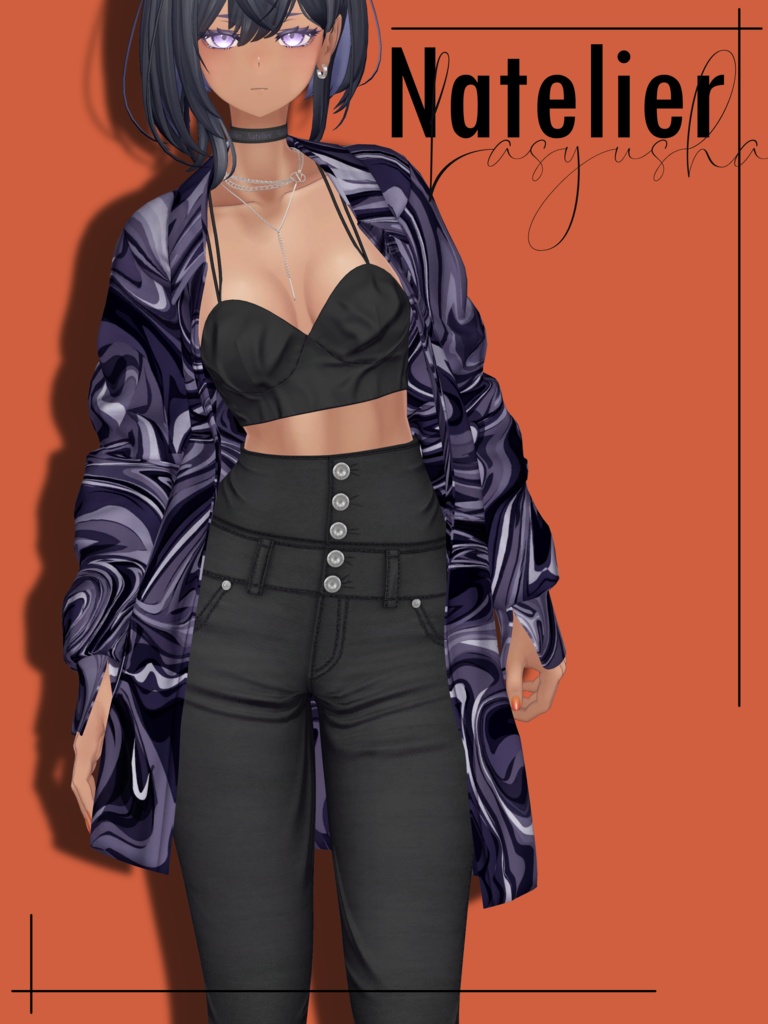 【12体対応】柄シャツ&スキニージーンズ