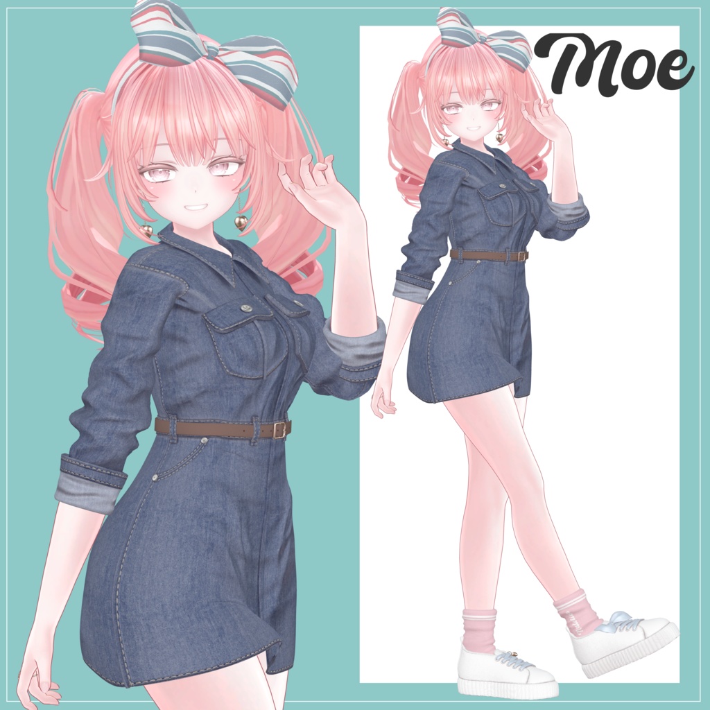 【12体対応】デニムワンピース