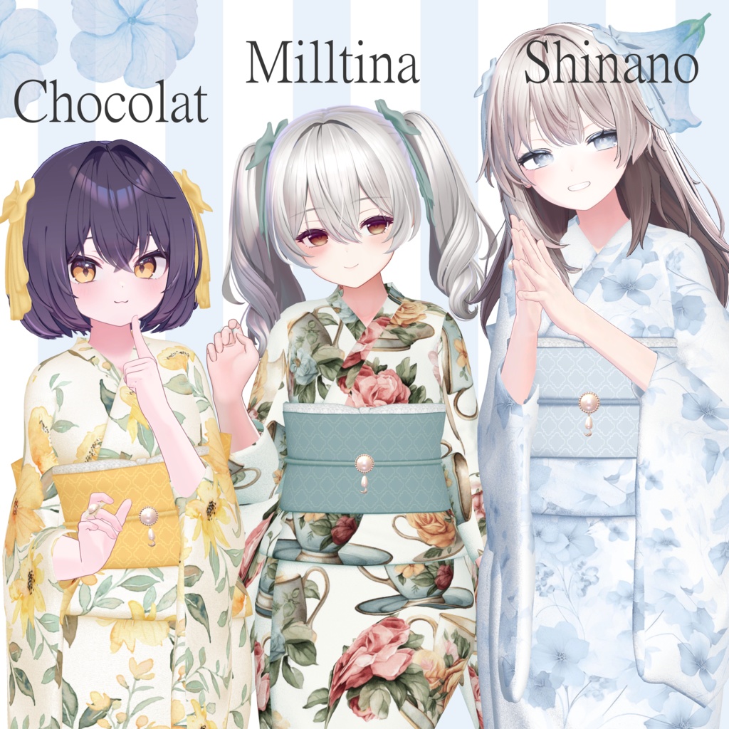 【11体対応】浴衣:ガーリースタイル