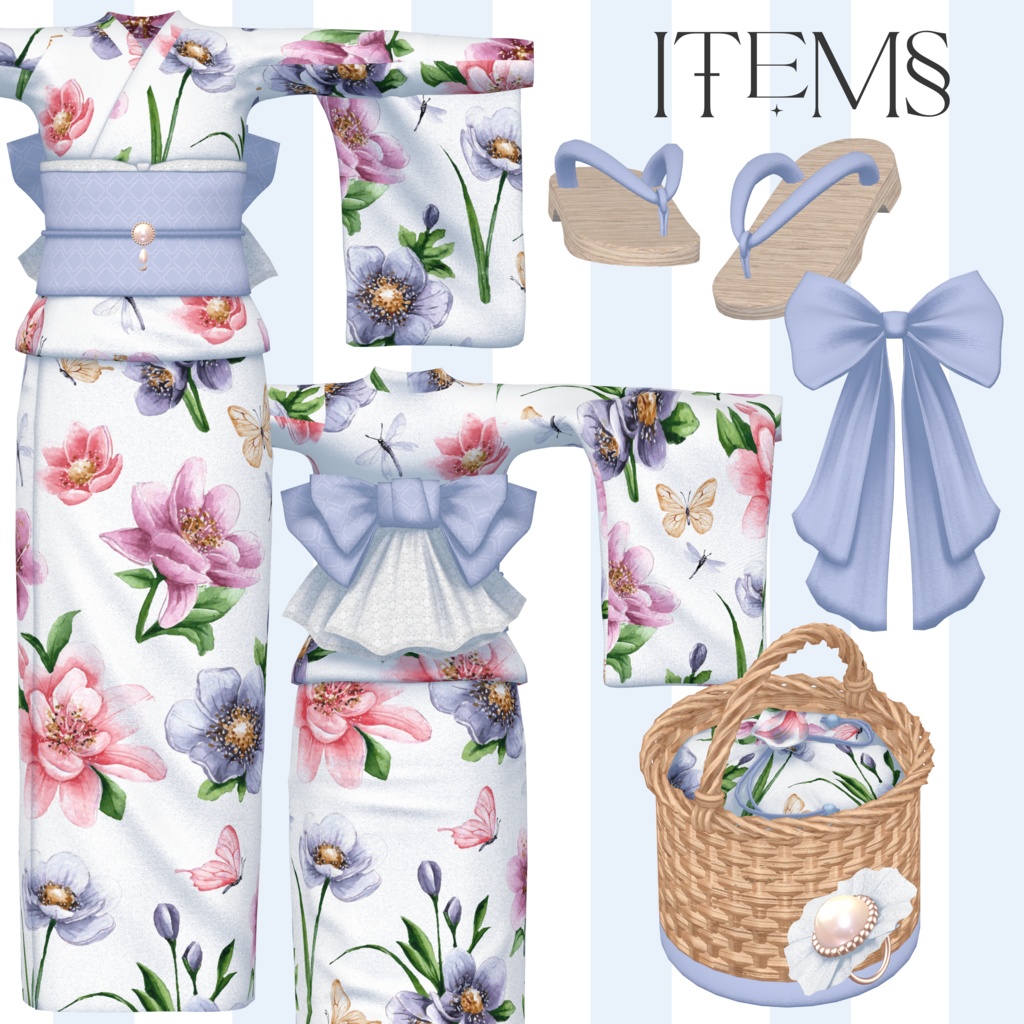 【11体対応】浴衣:ガーリースタイル