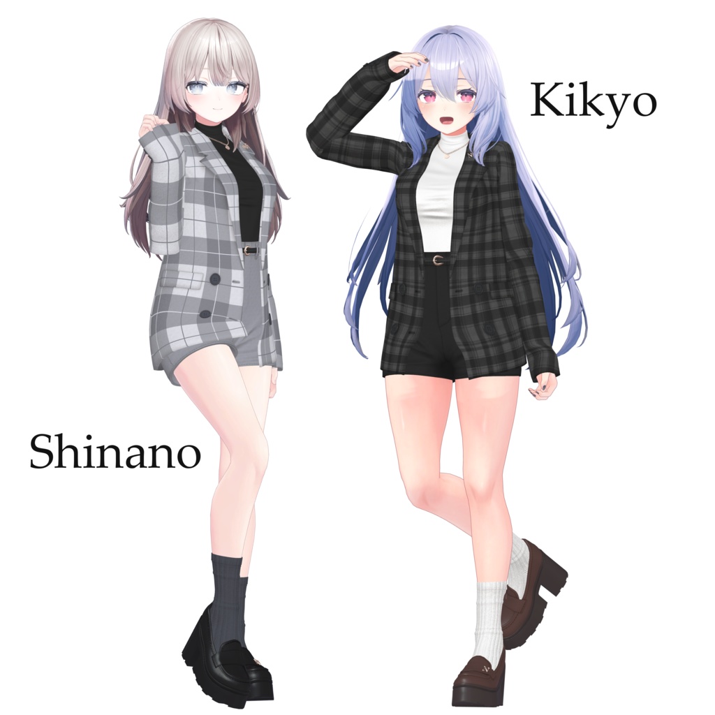 【10体対応】テーラードジャケットコーデ