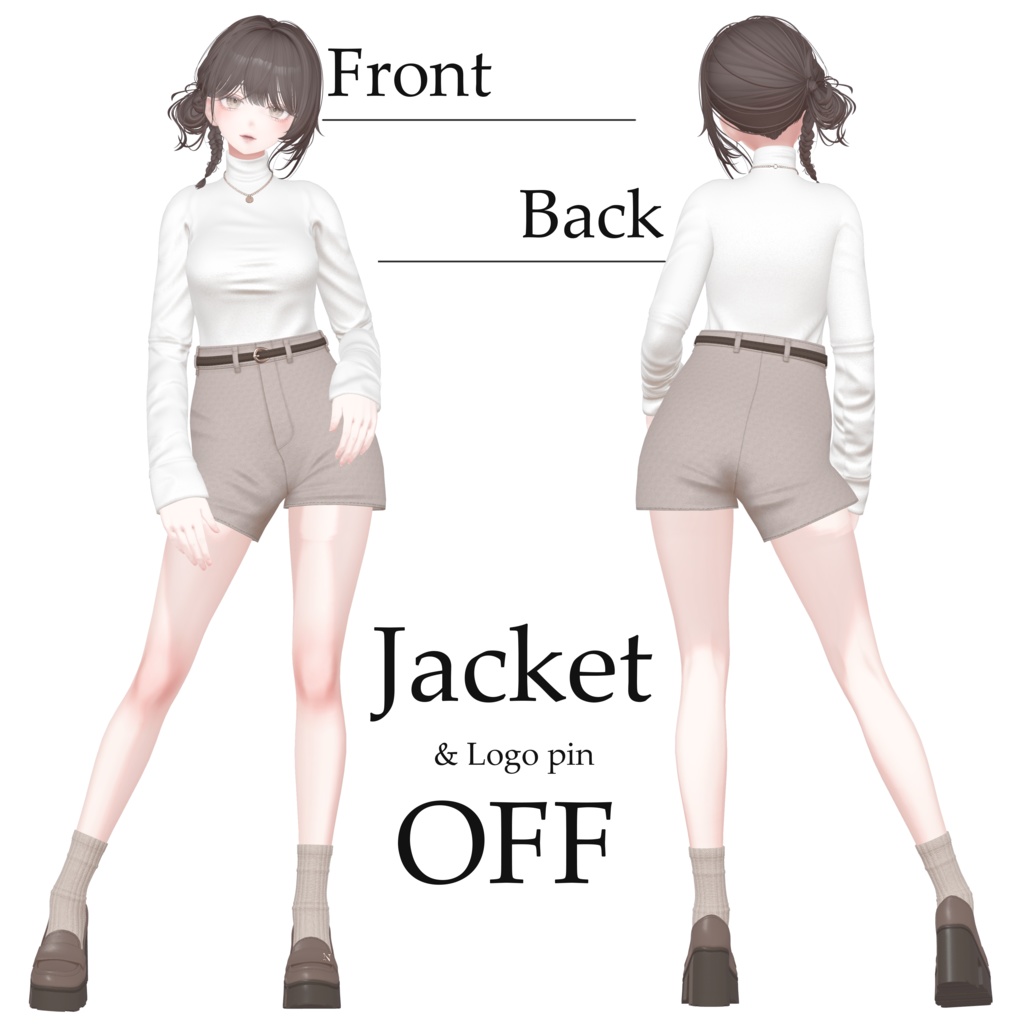 【10体対応】テーラードジャケットコーデ