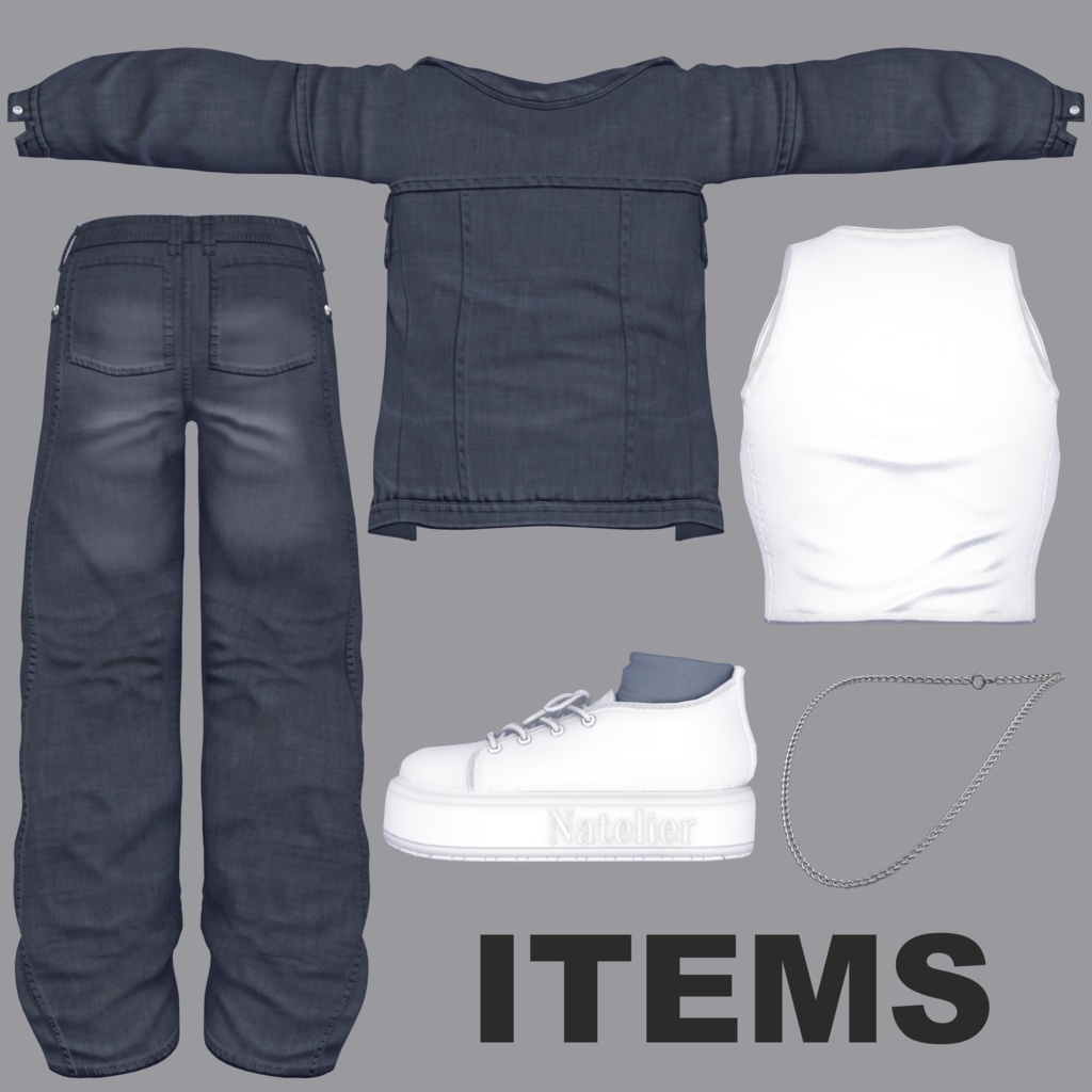 【SALE~2/19am10】デニム オン デニム【15体対応】