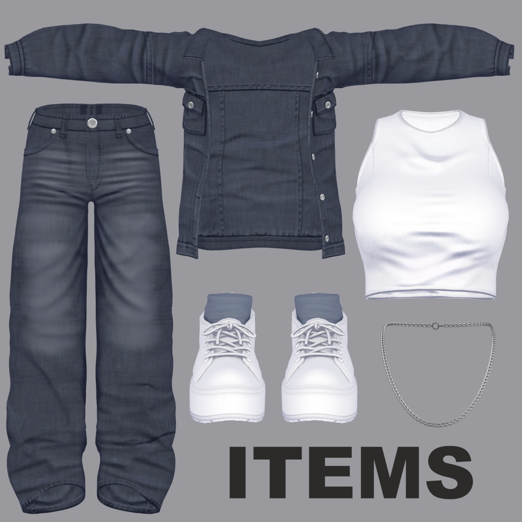 【SALE~2/19am10】デニム オン デニム【15体対応】