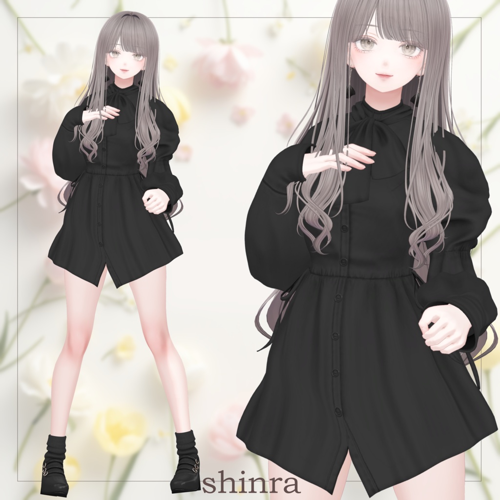 【SALE~3/6am10】シャツワンピース【14体対応】