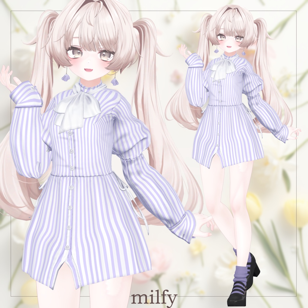 【SALE~3/6am10】シャツワンピース【14体対応】