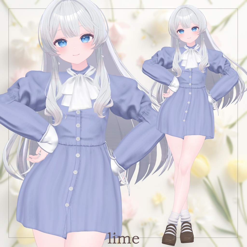 【SALE~3/6am10】シャツワンピース【14体対応】