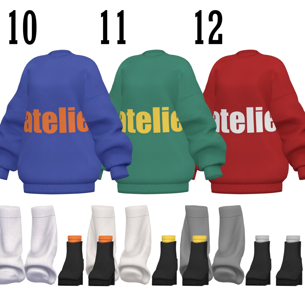 【SALE~3/30am10】オーバーサイズスウェット【13体対応】