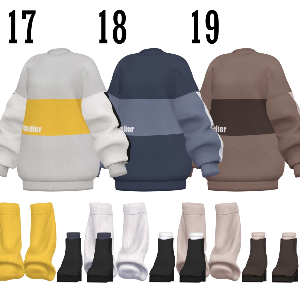 【SALE~3/30am10】オーバーサイズスウェット【13体対応】