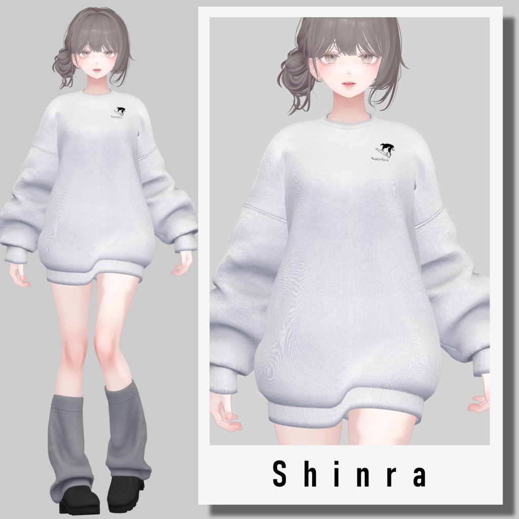 【SALE~3/30am10】オーバーサイズスウェット【13体対応】