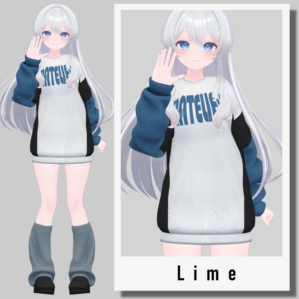 【SALE~3/30am10】オーバーサイズスウェット【13体対応】