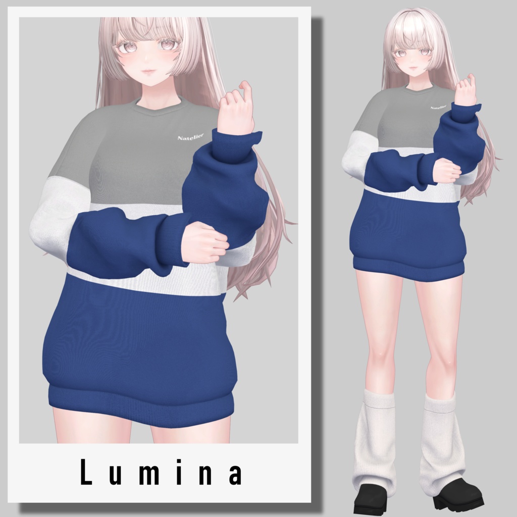 【SALE~3/30am10】オーバーサイズスウェット【13体対応】