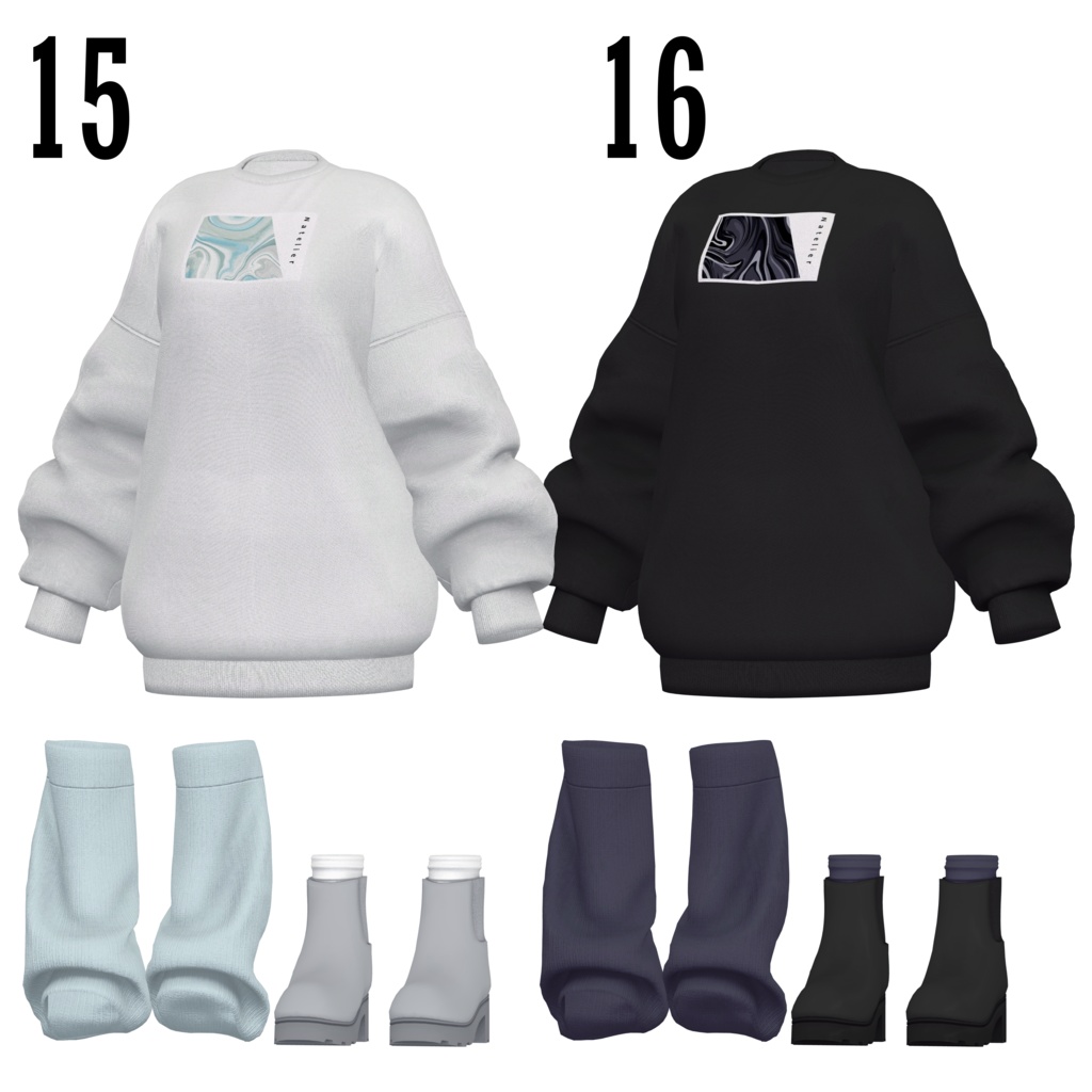 【SALE~3/30am10】オーバーサイズスウェット【13体対応】