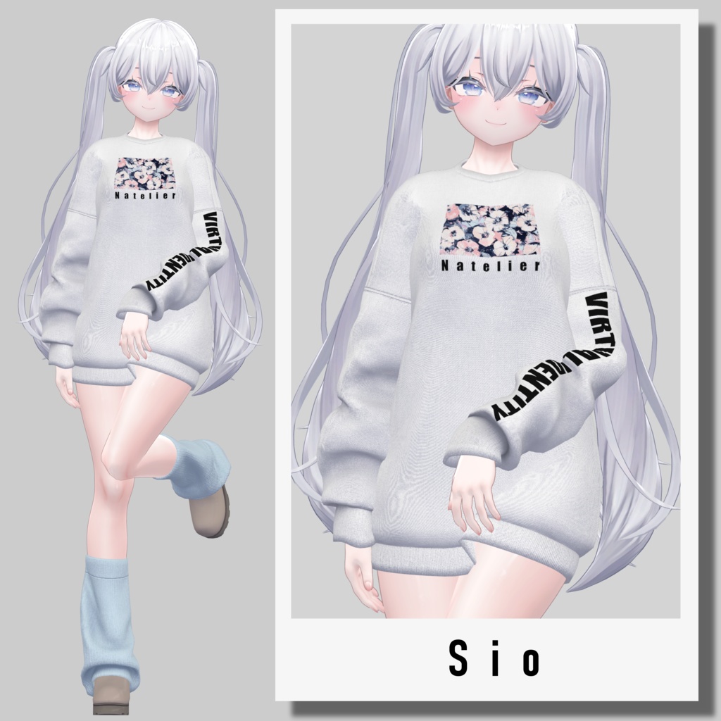 【SALE~3/30am10】オーバーサイズスウェット【13体対応】