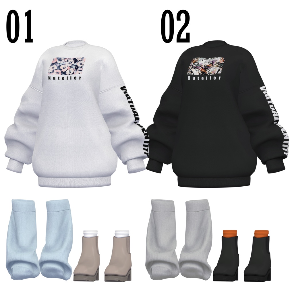 【SALE~3/30am10】オーバーサイズスウェット【13体対応】