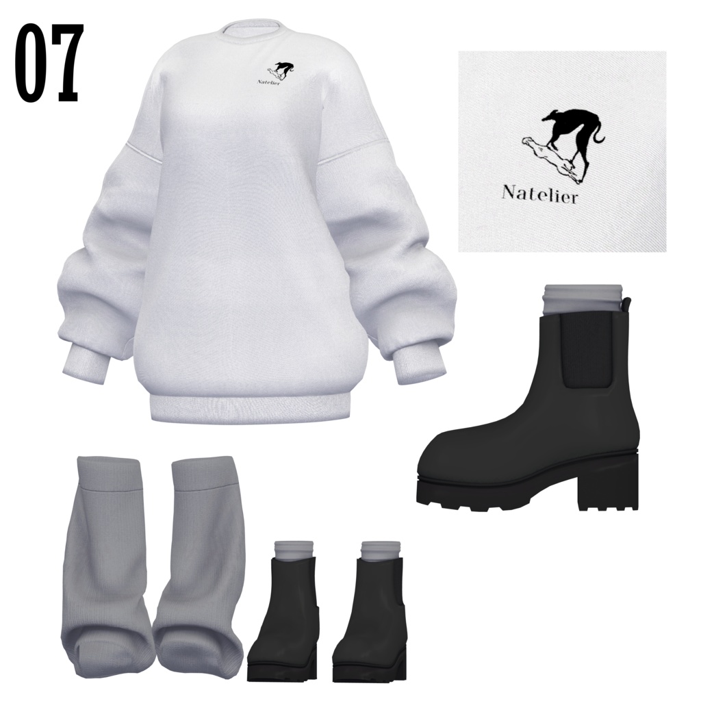 【SALE~3/30am10】オーバーサイズスウェット【13体対応】