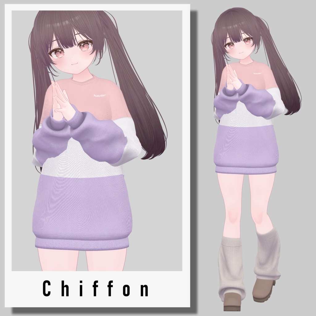 【SALE~3/30am10】オーバーサイズスウェット【13体対応】