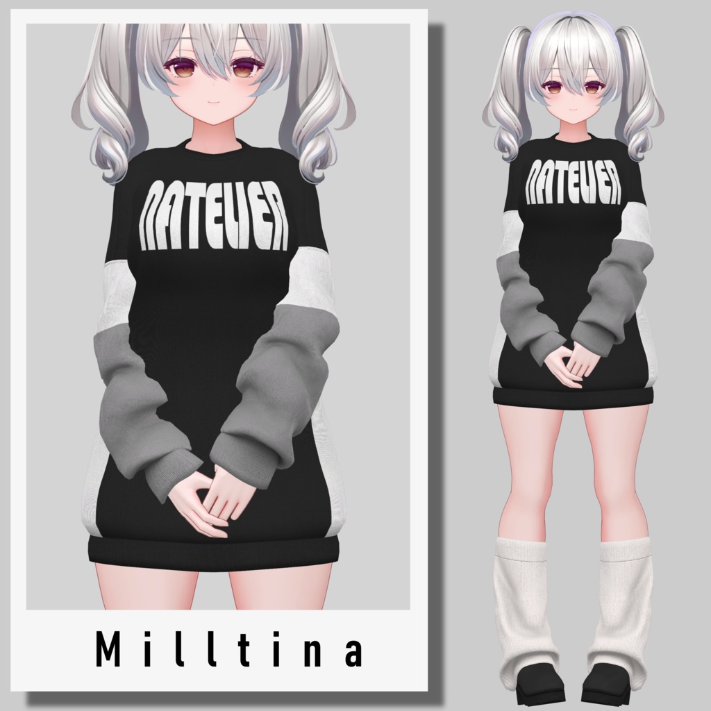 【SALE~3/30am10】オーバーサイズスウェット【13体対応】