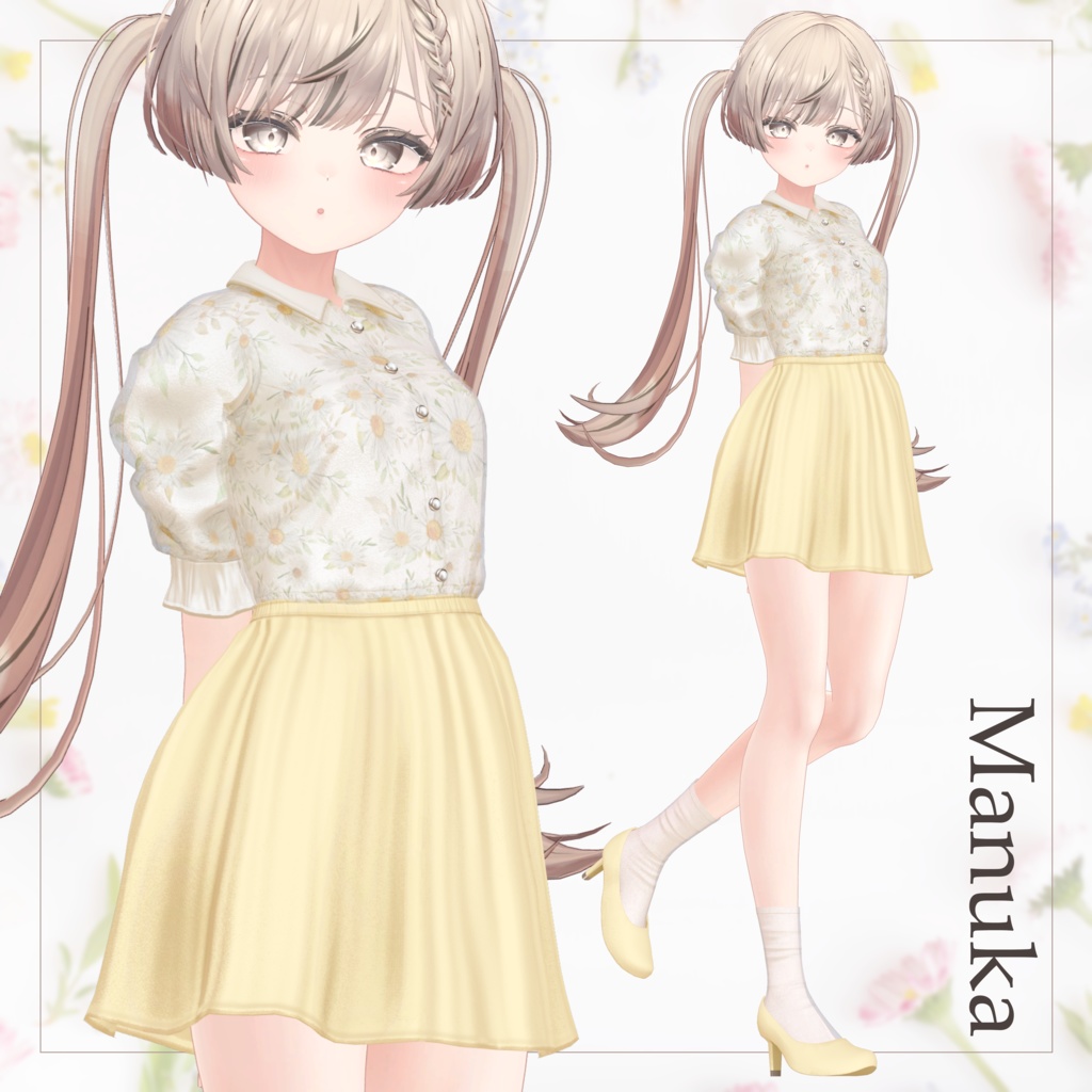 【SALE~4/20am10時】花柄シアーブラウス【13体対応】