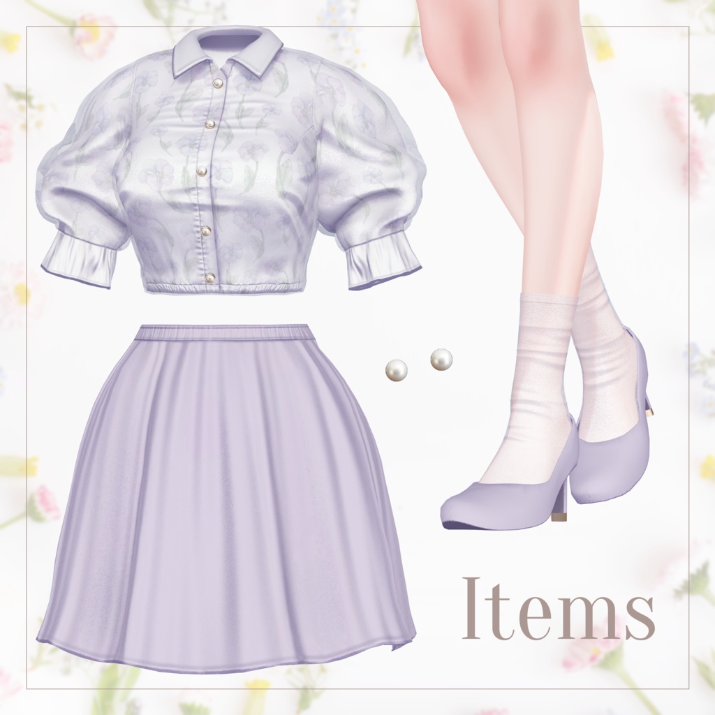 【SALE~4/20am10時】花柄シアーブラウス【13体対応】