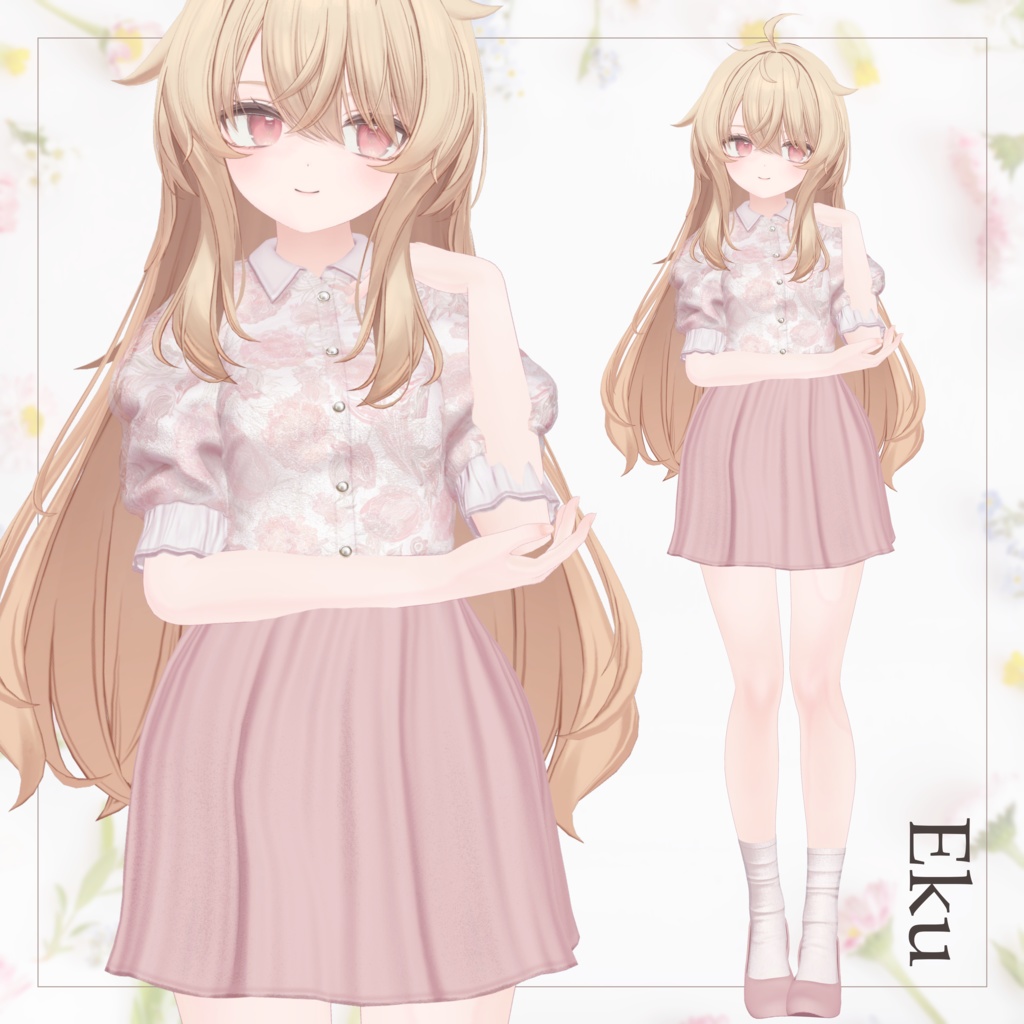 【SALE~4/20am10時】花柄シアーブラウス【13体対応】